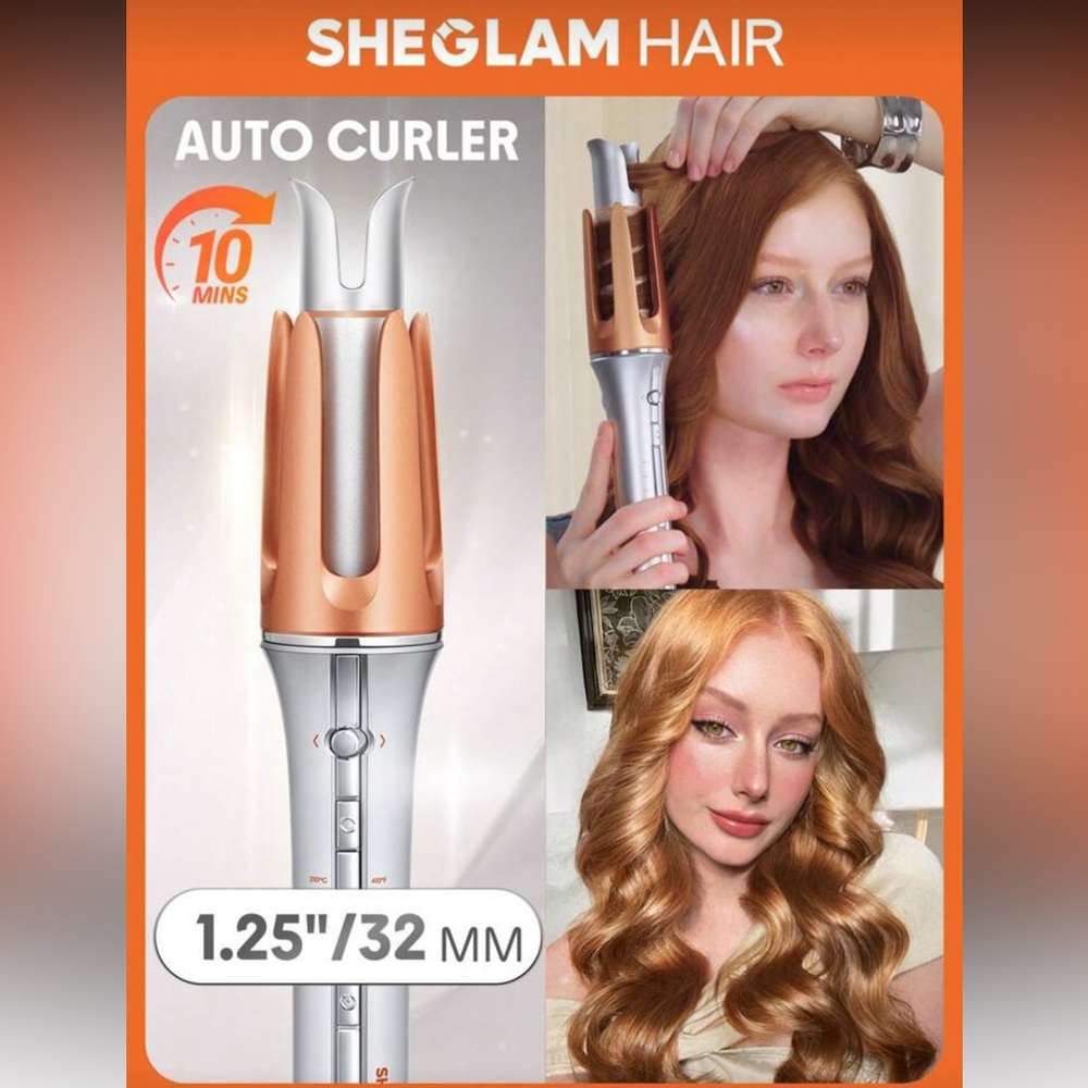 glam Hair Curler in Silver and Gold